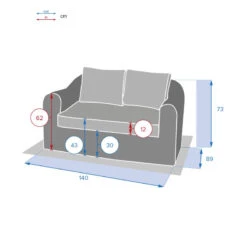 Canapé 2 Places Moorea Savana Hespéride -Mobilier Soleil canape 2 places moorea savana hesperide 2