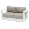 Canapé Extérieur 2 Places Allure Blanc Hespéride -Mobilier Soleil canape exterieur 2 places allure blanc hesperide