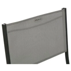 Chaise Pliante Modula Galet/graphite Hespéride -Mobilier Soleil chaise pliante modula hesperide galet graphite 2