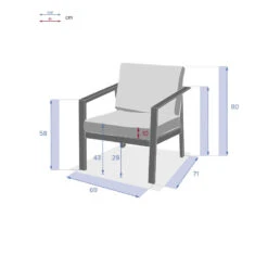 Fauteuil 1 Place Pavane Graphite Hespéride -Mobilier Soleil fauteuil 1 place pavane graphite hesperide 5