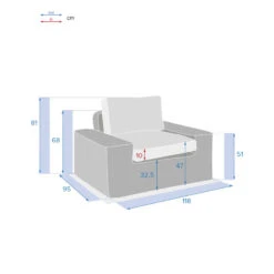 Fauteuil De Salon De Jardin Savinia Coloris Tahini Hespéride -Mobilier Soleil fauteuil de salon de jardin savinia coloris tahini hesperide 1 3