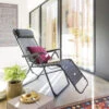 Fauteuil Détente D'extérieur Hespéride Silos Gris Anthracite -Mobilier Soleil fauteuil detente d exterieur hesperide silos gris anthracite