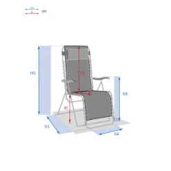 Fauteuil Détente D'extérieur Hespéride Silos Gris Anthracite -Mobilier Soleil fauteuil detente d exterieur hesperide silos gris anthracite 3