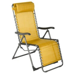 Fauteuil Détente D'extérieur Hespéride Silos Jaune Moutarde -Mobilier Soleil fauteuil detente d exterieur hesperide silos jaune moutarde 1 1
