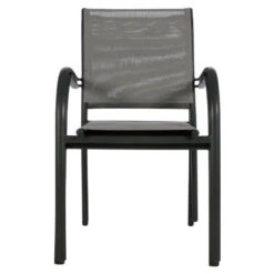 Fauteuil Empilable Piazza Hespéride Galet/graphite -Mobilier Soleil fauteuil empilable piazza hesperide galet graphite 2