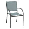 Fauteuil Empilable Piazza Hespéride Jade/graphite -Mobilier Soleil fauteuil empilable piazza hesperide jade graphite