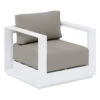 Fauteuil Extérieur 1 Place Allure Blanc Hespéride -Mobilier Soleil fauteuil exterieur 1 place allure blanc hesperide