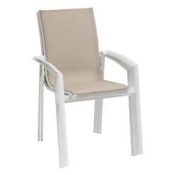 Fauteuil Extérieur Axant Lin/blanc Hespéride -Mobilier Soleil fauteuil exterieur axant linblanc hesperide 2