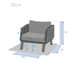 Fauteuil Extérieur Axiome Hespéride -Mobilier Soleil fauteuil exterieur axiome hesperide 3