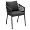 Fauteuil Oriengo Mailles Anthracite/graphite Hespéride -Mobilier Soleil fauteuil oriengo mailles anthracite graphite hesperide