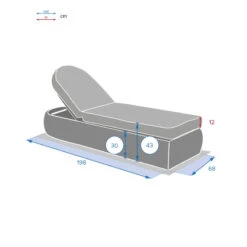 Lit Piscine Moorea Terre Ombre Hespéride -Mobilier Soleil lit piscine moorea terre ombre hesperide 7