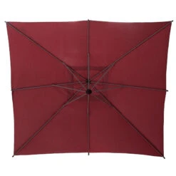 Parasol Décentré Carré Manoa Bordeaux Hespéride -Mobilier Soleil parasol decentre carre manoa bordeaux hesperide 4