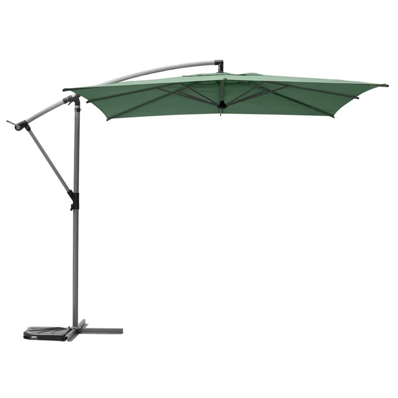 Parasol Décentré Carré Manoa Vert Olive Hespéride 4 Parasol Décentré Carré Manoa Vert Olive Hespéride – Image 2