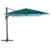 Parasol Décentré Eléa Inclinable Carré Bleu Canard Hespéride -Mobilier Soleil parasol decentre elea inclinable carre bleu canard hesperide