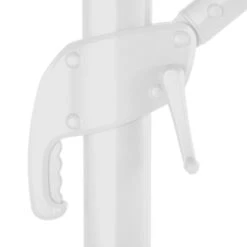 Parasol Décentré Eléa Inclinable Carré Oléfine Noisette/blanc Hespéride -Mobilier Soleil parasol decentre elea inclinable carre olefine noisetteblanc hesperide 4