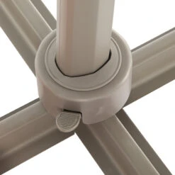 Parasol Décentré Eléa Inclinable Hexagonal Noisette Hespéride -Mobilier Soleil parasol decentre elea inclinable hexagonal noisette hesperide 3