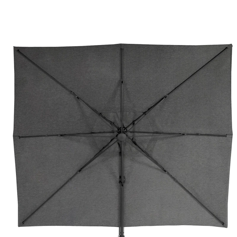 Parasol Décentré Eléa Rectangulaire Toile Sunbrella® Anthracite Hespéride 7 Parasol Décentré Eléa Rectangulaire Toile Sunbrella® Anthracite Hespéride – Image 5