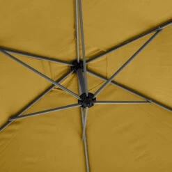 Parasol Décentré Rond Manoa Jaune Moutarde Hespéride 9 Parasol Décentré Rond Manoa Jaune Moutarde Hespéride -Mobilier Soleil parasol decentre rond manoa jaune moutarde hesperide 2