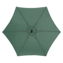 Parasol Décentré Rond Manoa Vert Olive Hespéride -Mobilier Soleil parasol decentre rond manoa vert olive hesperide 2