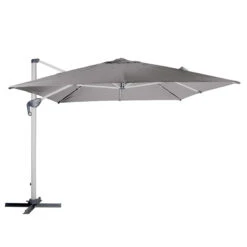 Parasol Déporté Carré Equador Ardoise Hespéride -Mobilier Soleil parasol deporte carre equador ardoise hesperide 1 1