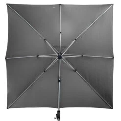 Parasol Déporté Carré Equador Ardoise Hespéride -Mobilier Soleil parasol deporte carre equador ardoise hesperide 1 3