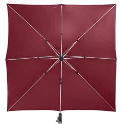 Parasol Déporté Carré Equador Bordeaux Hespéride -Mobilier Soleil parasol deporte carre equador bordeaux hesperide 3