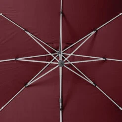 Parasol Déporté Rectangulaire Equador Bordeaux Hespéride -Mobilier Soleil parasol deporte rectangulaire equador bordeaux hesperide 6