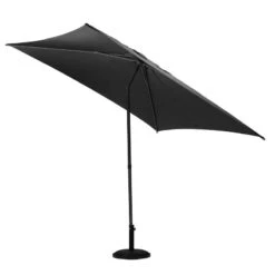 Parasol Droit Carré 2,5x2,5m Soya Ardoise Hespéride -Mobilier Soleil parasol droit carre 25x25m soya ardoise hesperide 1 2