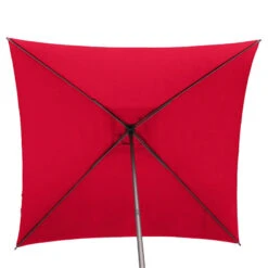 Parasol Droit Carré 2,5x2,5m Soya Grenade Hespéride -Mobilier Soleil parasol droit carre 25x25m soya grenade hesperide 3
