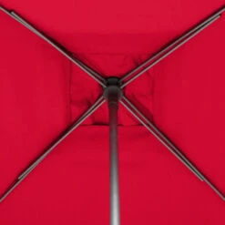 Parasol Droit Carré 2,5x2,5m Soya Grenade Hespéride -Mobilier Soleil parasol droit carre 25x25m soya grenade hesperide 5