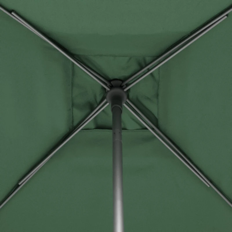 Parasol Droit Carré 2,5x2,5m Soya Vert Olive Hespéride 8 Parasol Droit Carré 2,5x2,5m Soya Vert Olive Hespéride – Image 6