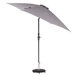 Parasol Droit Rond 2,7m Sisko Ardoise Hespéride -Mobilier Soleil parasol droit rond 27m sisko ardoise hesperide 1 2
