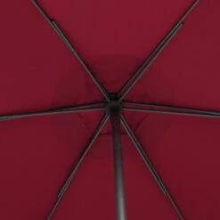 Parasol Droit Rond 2,7m Soya Bordeaux Hespéride -Mobilier Soleil parasol droit rond 27m soya bordeaux hesperide 3
