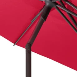 Parasol Droit Rond 2,7m Soya Grenade Hespéride -Mobilier Soleil parasol droit rond 27m soya grenade hesperide 5