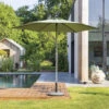 Parasol Droit Rond 2,7m Soya Vert Olive Hespéride -Mobilier Soleil parasol droit rond 27m soya vert olive hesperide