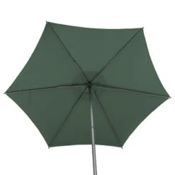 Parasol Droit Rond 2,7m Soya Vert Olive Hespéride -Mobilier Soleil parasol droit rond 27m soya vert olive hesperide 4