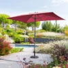 Parasol Mat Central 2x3 M Loompa Bordeaux Hespéride -Mobilier Soleil parasol mat central 2x3 m loompa bordeaux hesperide