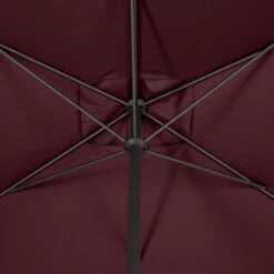 Parasol Mat Central 2x3 M Loompa Bordeaux Hespéride -Mobilier Soleil parasol mat central 2x3 m loompa bordeaux hesperide 5