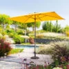Parasol Mat Central 2x3 M Loompa Moutarde Hespéride -Mobilier Soleil parasol mat central 2x3 m loompa moutarde hesperide