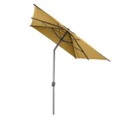 Parasol Mat Central 2x3 M Loompa Moutarde Hespéride -Mobilier Soleil parasol mat central 2x3 m loompa moutarde hesperide 2