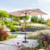 Parasol Mat Central 2x3 M Loompa Taupe Hespéride -Mobilier Soleil parasol mat central 2x3 m loompa taupe hesperide