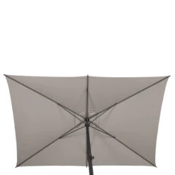 Parasol Mat Central 2x3 M Loompa Taupe Hespéride -Mobilier Soleil parasol mat central 2x3 m loompa taupe hesperide 4