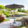 Parasol Mat Central Rond 3m Loompa Ardoise Hespéride 2 Parasol Mat Central Rond 3m Loompa Ardoise Hespéride -Mobilier Soleil parasol mat central rond 3 loompa ardoise hesperide