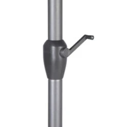 Parasol Mat Central Rond 3m Loompa Ardoise Hespéride -Mobilier Soleil parasol mat central rond 3 loompa ardoise hesperide 5