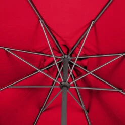 Parasol Mat Central Rond 3m Loompa Grenade Hespéride -Mobilier Soleil parasol mat central rond 3m loompa grenade hesperide 6