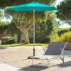 Parasol Rond 2,3m Anzio émeraude Hespéride 2 Parasol Rond 2,3m Anzio émeraude Hespéride -Mobilier Soleil parasol rond anzio emeraude hesperide