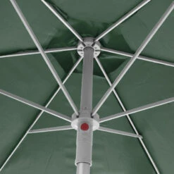 Parasol Rond 2,3m Anzio Vert Olive Hespéride -Mobilier Soleil parasol rond anzio vert olive hesperide 1 3