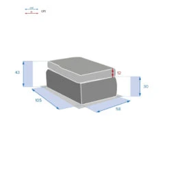 Pouf Extérieur Moorea Hespéride Terre Ombre -Mobilier Soleil pouf exterieur moorea hesperide terre ombre 5