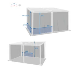 Rideaux Opaques Pour Tonnelle 4x3 M Avila Hespéride -Mobilier Soleil rideaux opaques pour tonnelle 4x3 m avila hesperide 2