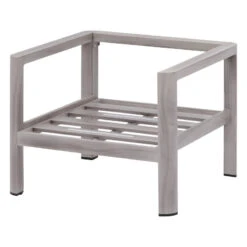 Salon De Jardin 5 Places Jauca Noisette / Gris Boisé Hespéride -Mobilier Soleil salon de jardin 5 places jauca noisette gris boise hesperide 1 7